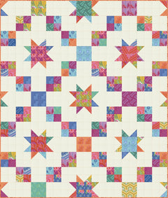 Kipling Garden Star Path Quilt Kit - Read Description