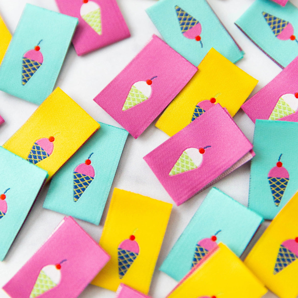 Ice Cream Woven Labels Knot and Thread #200