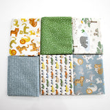 Leo and Savannah Safari Themed Curated 6 piece Fabric Bundle