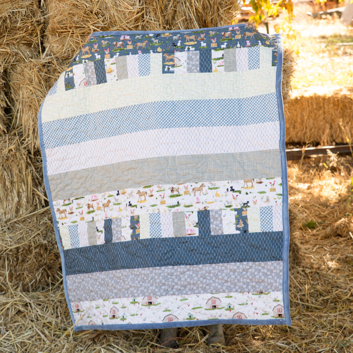Little Farm Precut Quilt Kit - Bricks and Beams
