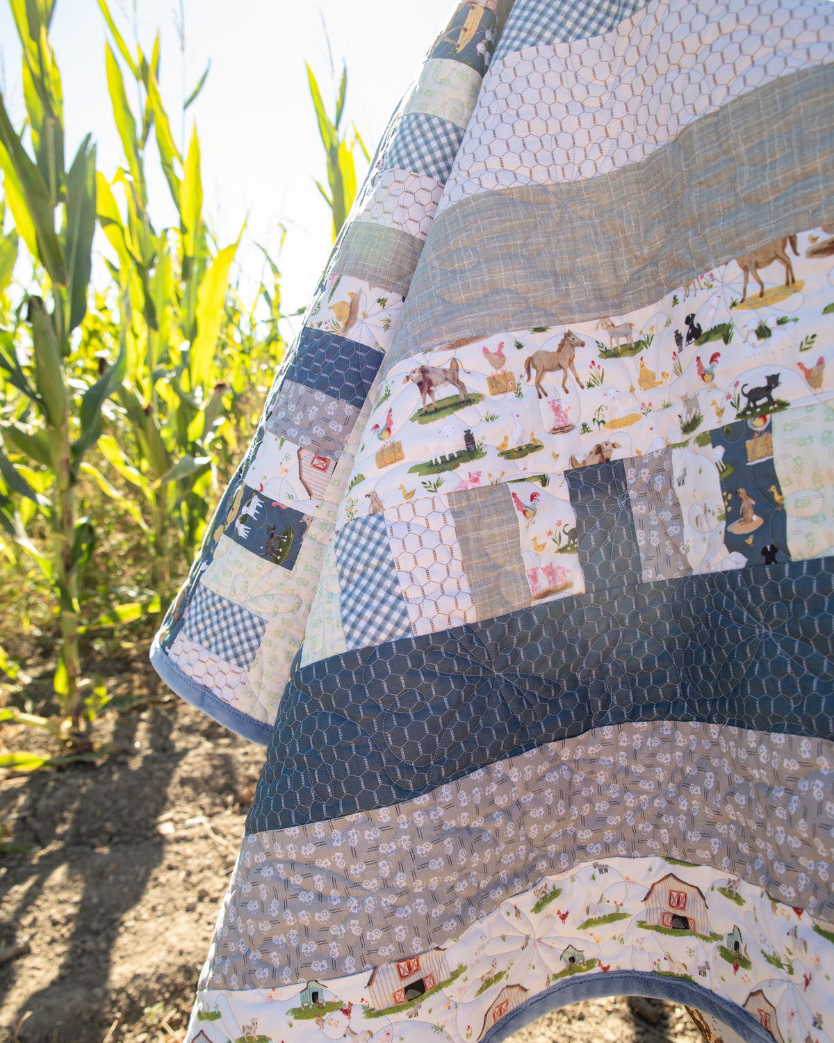 Little Farm Precut Quilt Kit - Bricks and Beams