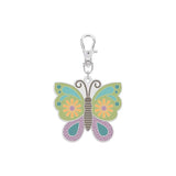 Lori Holt Enamel Happy Charm Butterfly zipper pull scissor fob keychain