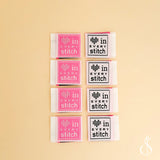 Love in Every Stitch Woven Quilt Labels Minki Kim #012