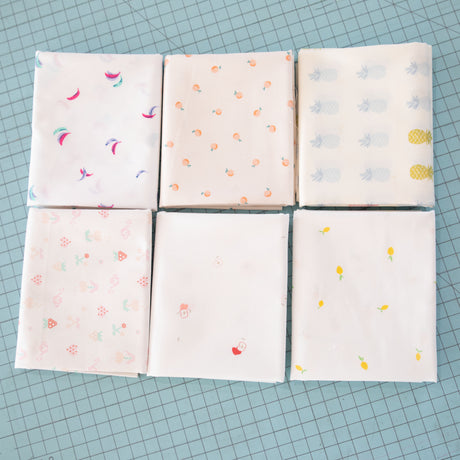 Low Volume Fruit Themed Fabric Bundle