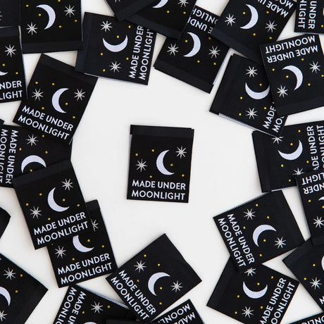 Made Under Moonlight Woven Label Pack for Sewing - Sarah Hearts #111