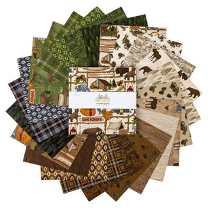 Pine Grove 10 inch square pack Riley Blake Camping Fabric