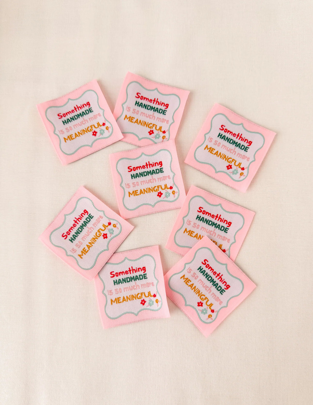 Something Handmade is More Meaningful Woven Quilt Labels Minki Kim #018