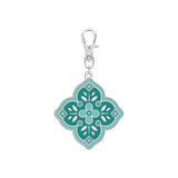 Turquoise Medallion Happy Charm from Lori Holt