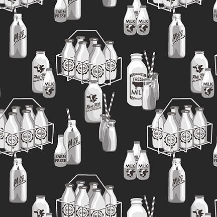 Bouteilles de lait de ferme au babeurre