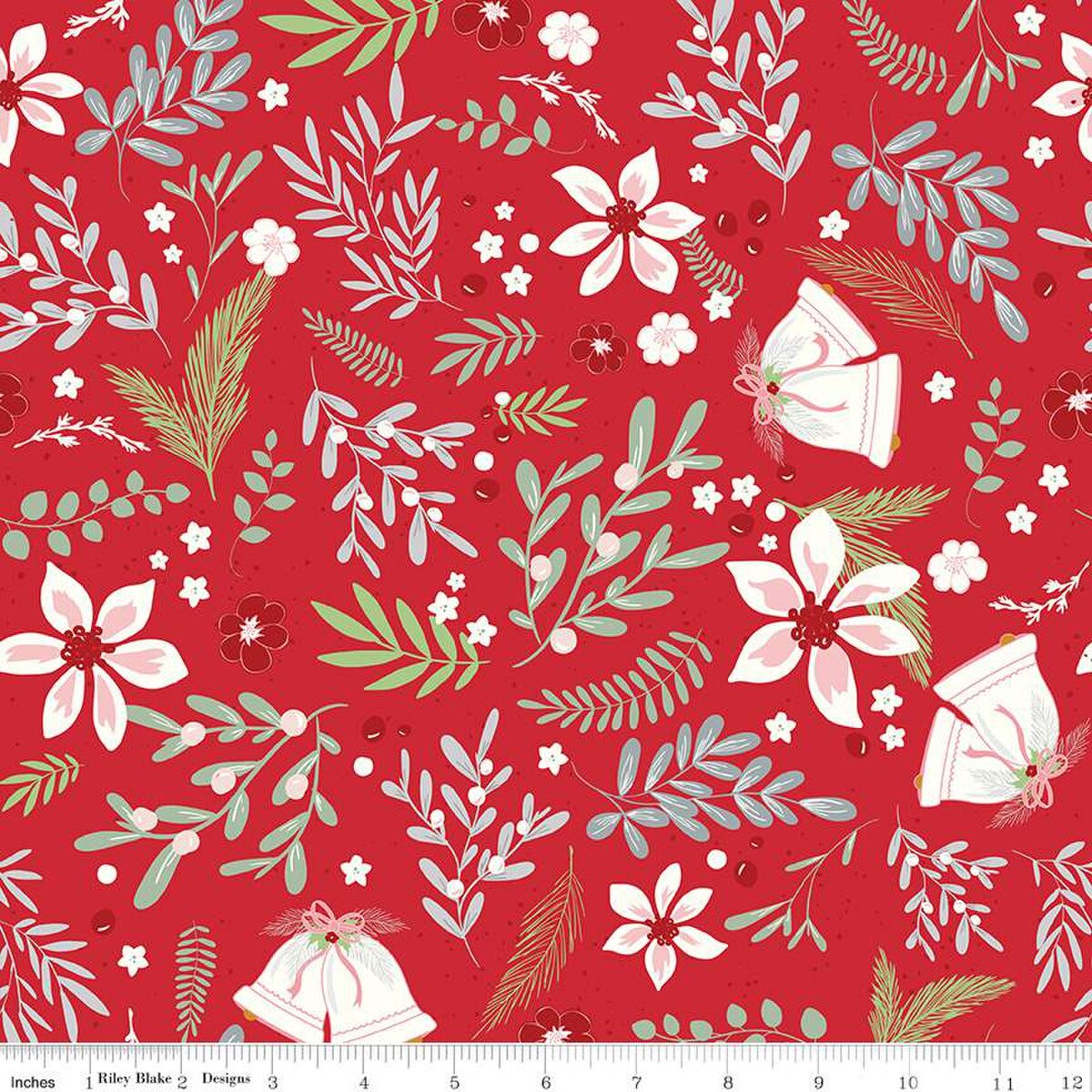 Mistletoe and Holly 5" Charm Pack Riley Blake 2025