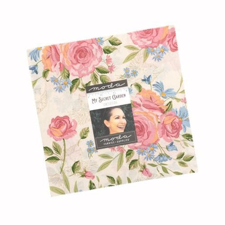 My Secret Garden Layer Cake 10 inch squares 42 pieces by Stacy Iest Hsu for Moda Fabrics 20980LC floral botanical romantic