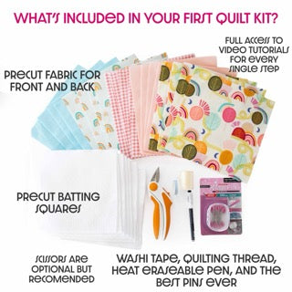 Flannel Rag Quilt - My First Quilt Kit - Sunrise