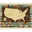National Parks Poster Panel USA Map fabric by Anderson Design Group for Riley Blake Designs P9157-POSTER