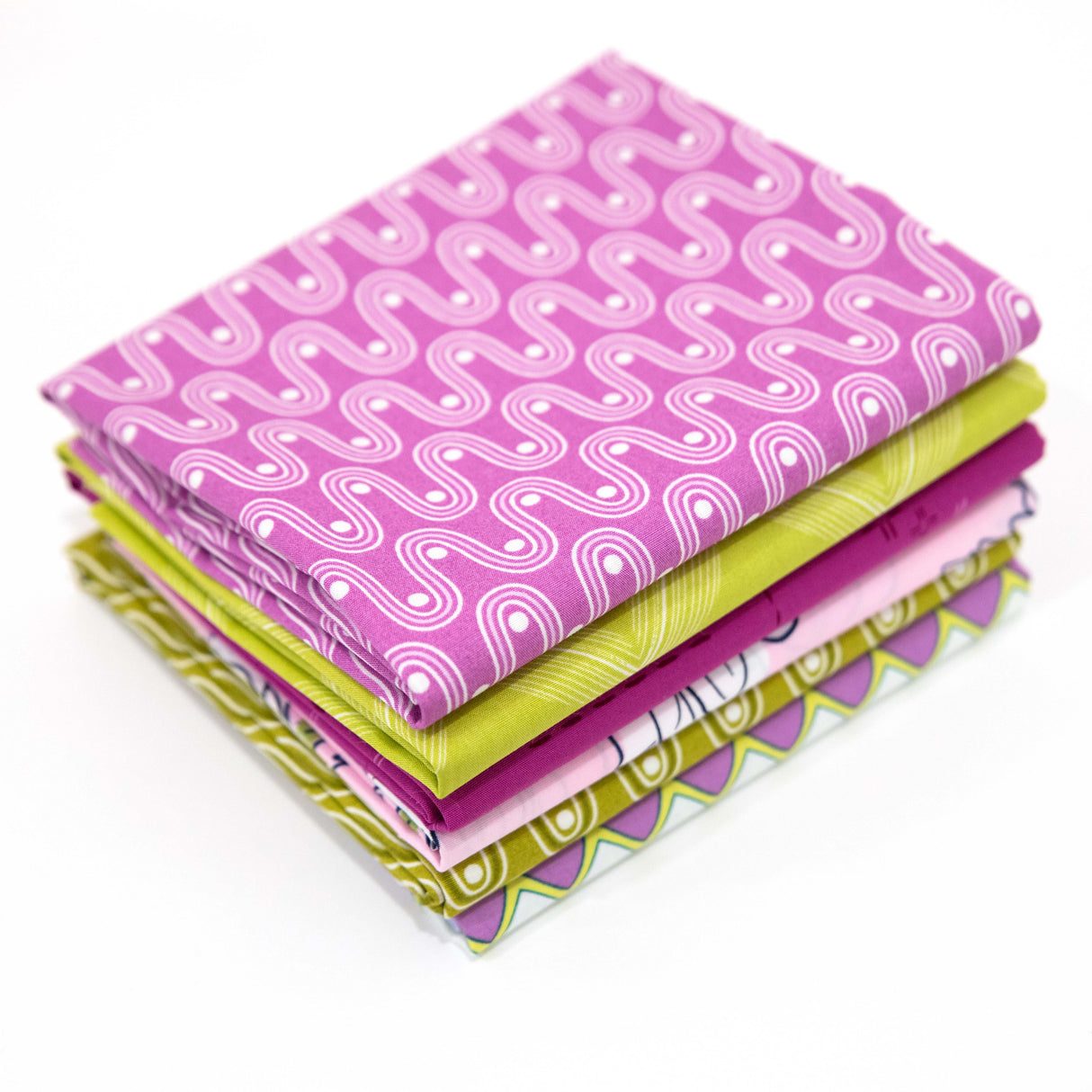 Purple and Lime Curated Fabric Bundle
