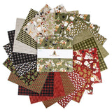 Northern Christmas 10 inch layer cake 42 pieces Teresa Kogut Riley Blake Designs folk art holiday woodland