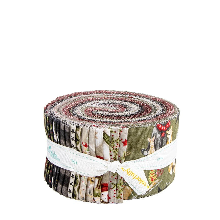Northern Christmas Jelly Roll precut 2.5 inch strips by Teresa Kogut for Riley Blake Designs RP-17830-40