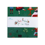 Nutcracker Tradition 5 inch Stacker charm pack precut Christmas quilt fabric by Jennifer Long for Riley Blake Designs 5-17670-42