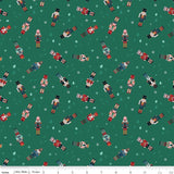 Nutcracker Tradition Nutcracker Toss Pine fabric by Jennifer Long for Riley Blake Designs by the yard CD17672-PINE green holiday
