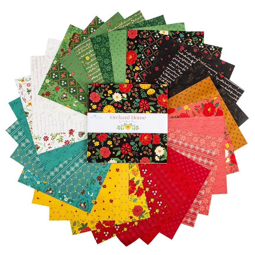 Orchard House 10 inch layer cake 42 pieces Heather Peterson Riley Blake Designs cottage floral