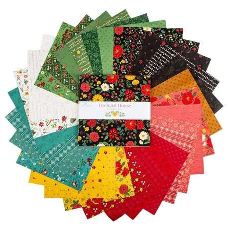 Orchard House 10 inch layer cake 42 pieces Heather Peterson Riley Blake Designs cottage floral