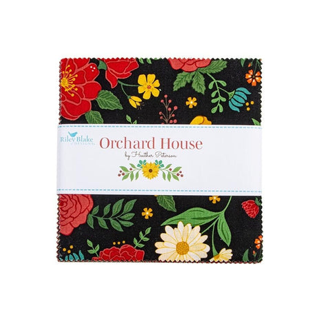 Orchard House 5 inch Stacker charm pack precut quilt fabric by Heather Peterson for Riley Blake Designs 5-17720-42