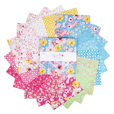 Painted Petals 10 inch layer cake 42 pieces Lila Tueller Riley Blake Designs floral