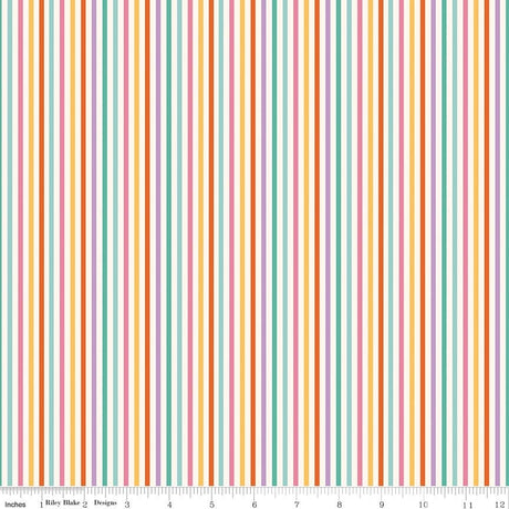 Patchwork Stripes Multi fabric by Liza Taylor for Riley Blake Designs by the yard C17245-MULTI