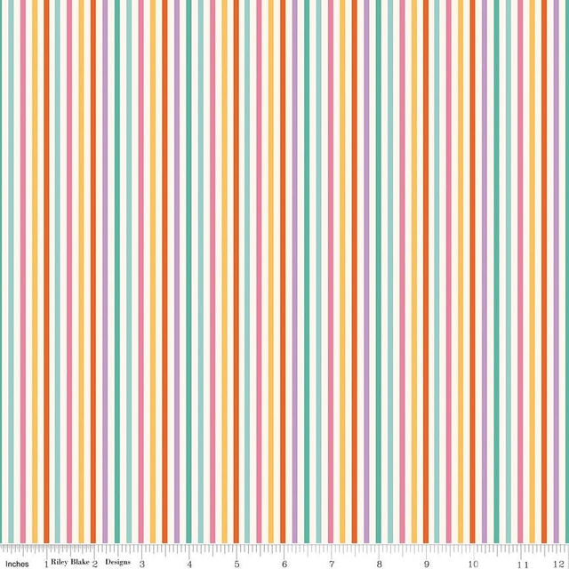 Patchwork Stripes Multi fabric by Liza Taylor for Riley Blake Designs by the yard C17245-MULTI
