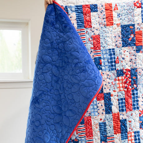 Firecracker Over and Under Quilt Kit - Patriotic Quilt Kit