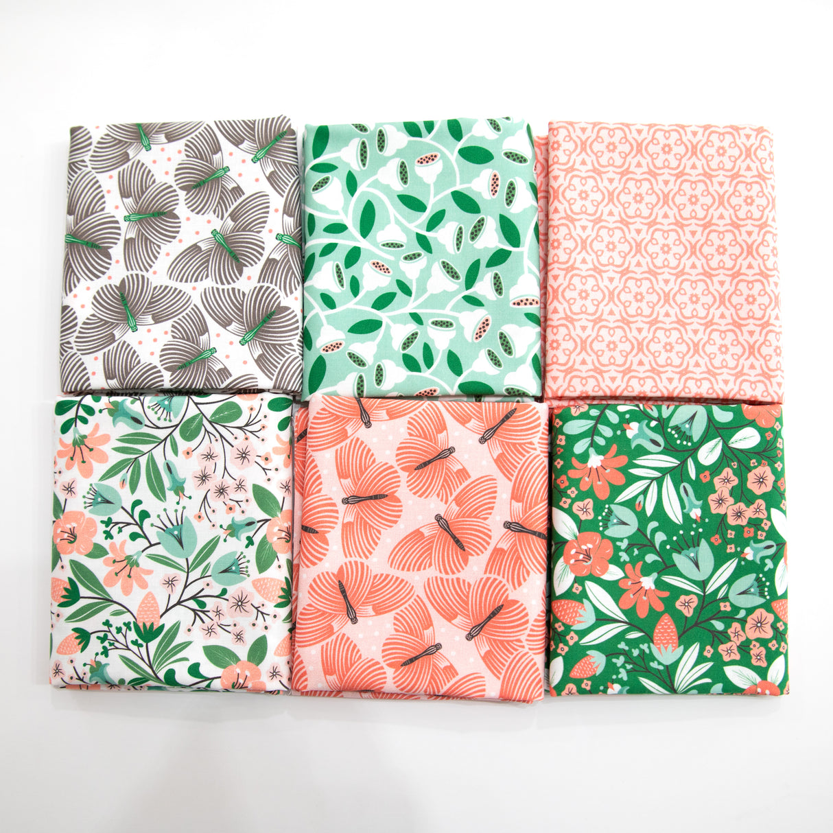 Gardening Girl Cloud 9 Organic Curated 6 piece Fabric Bundle