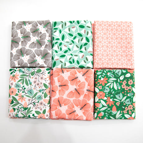 Gardening Girl Cloud 9 Organic Curated 6 piece Fabric Bundle