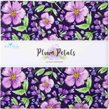 Plum Petals purple and green 10 inch square pack
