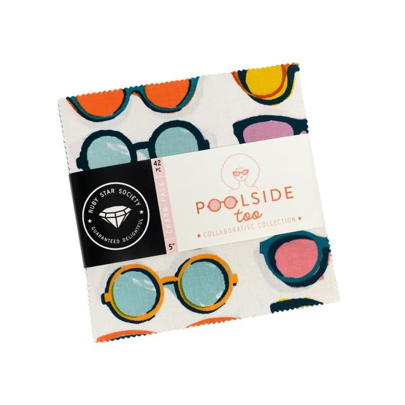 Poolside Too Charm Pack 5 inch precut quilt fabric by Ruby Star Society Moda