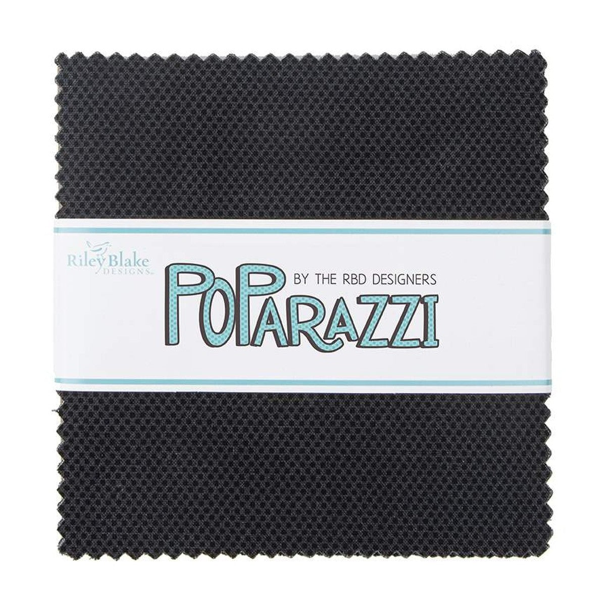 POParazzi Black 5 Inch Stacker precut fabric bundle from Riley Blake Designs