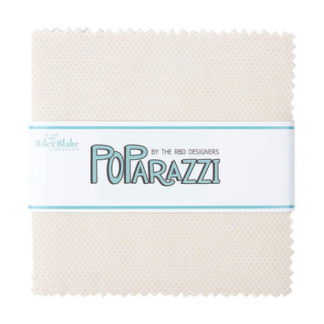 POParazzi Cream 5 Inch Stacker precut fabric bundle from Riley Blake Designs