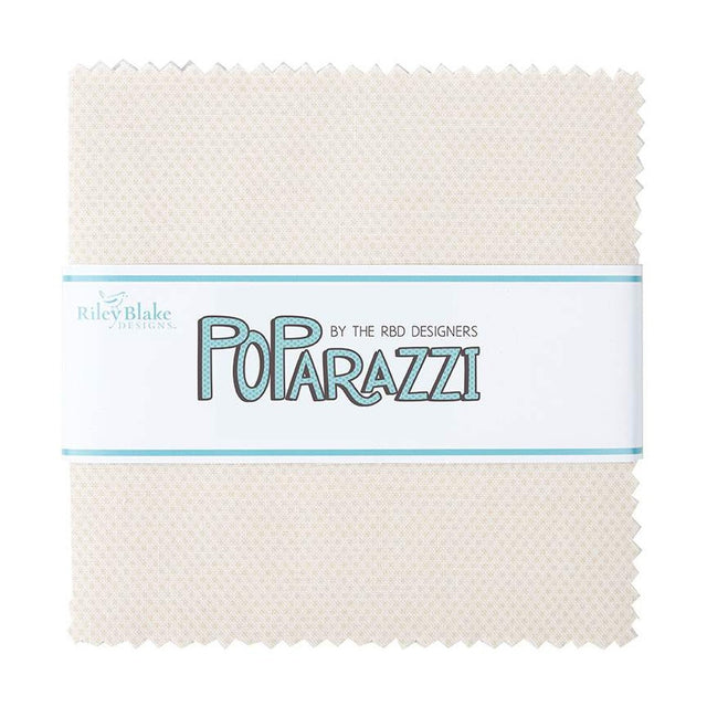 POParazzi Cream 5 Inch Stacker precut fabric bundle from Riley Blake Designs