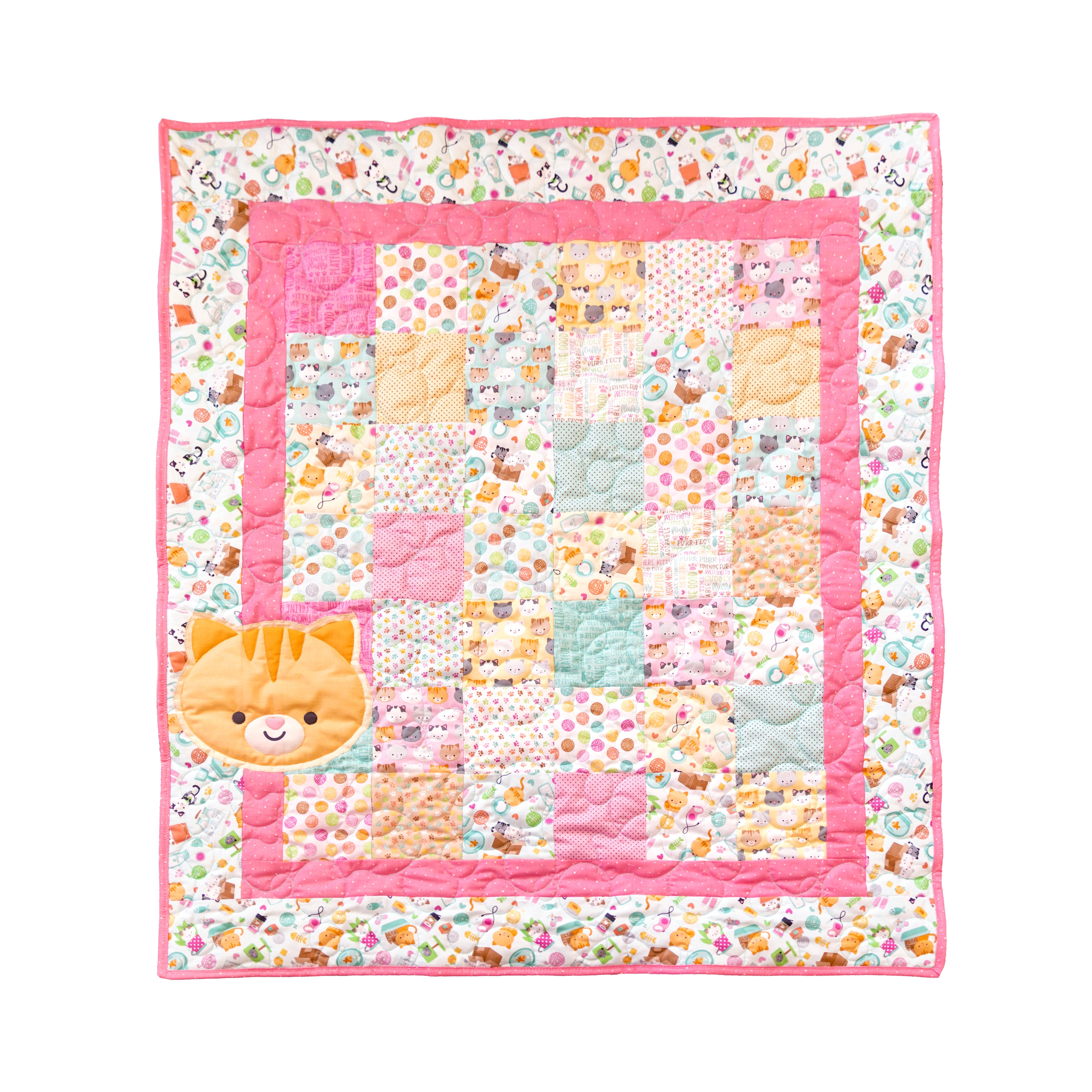Pretty Kitties Quilt Kit with Video Tutorial