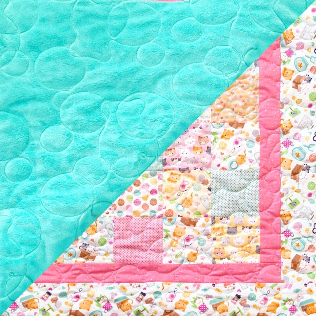 Pretty Kitties Quilt Kit with Video Tutorial