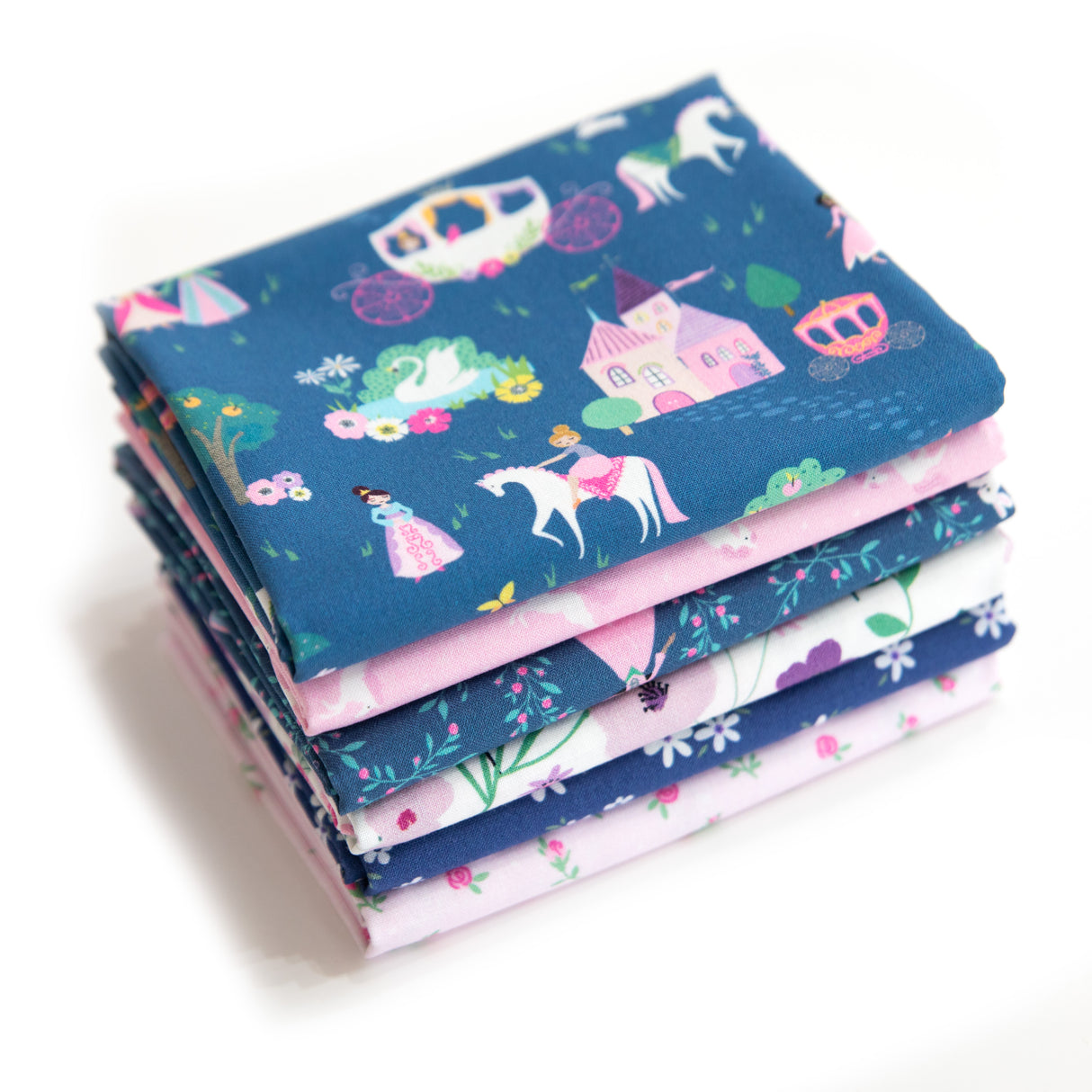 Princess Fabric Dear Stella Enchanted Curated 6 piece Fabric Bundle