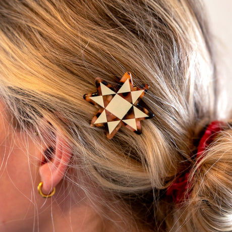 Quilt Block Hair Clip from Sarah Hearts