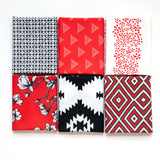 Black, White, and Red Curated Fabric Bundle