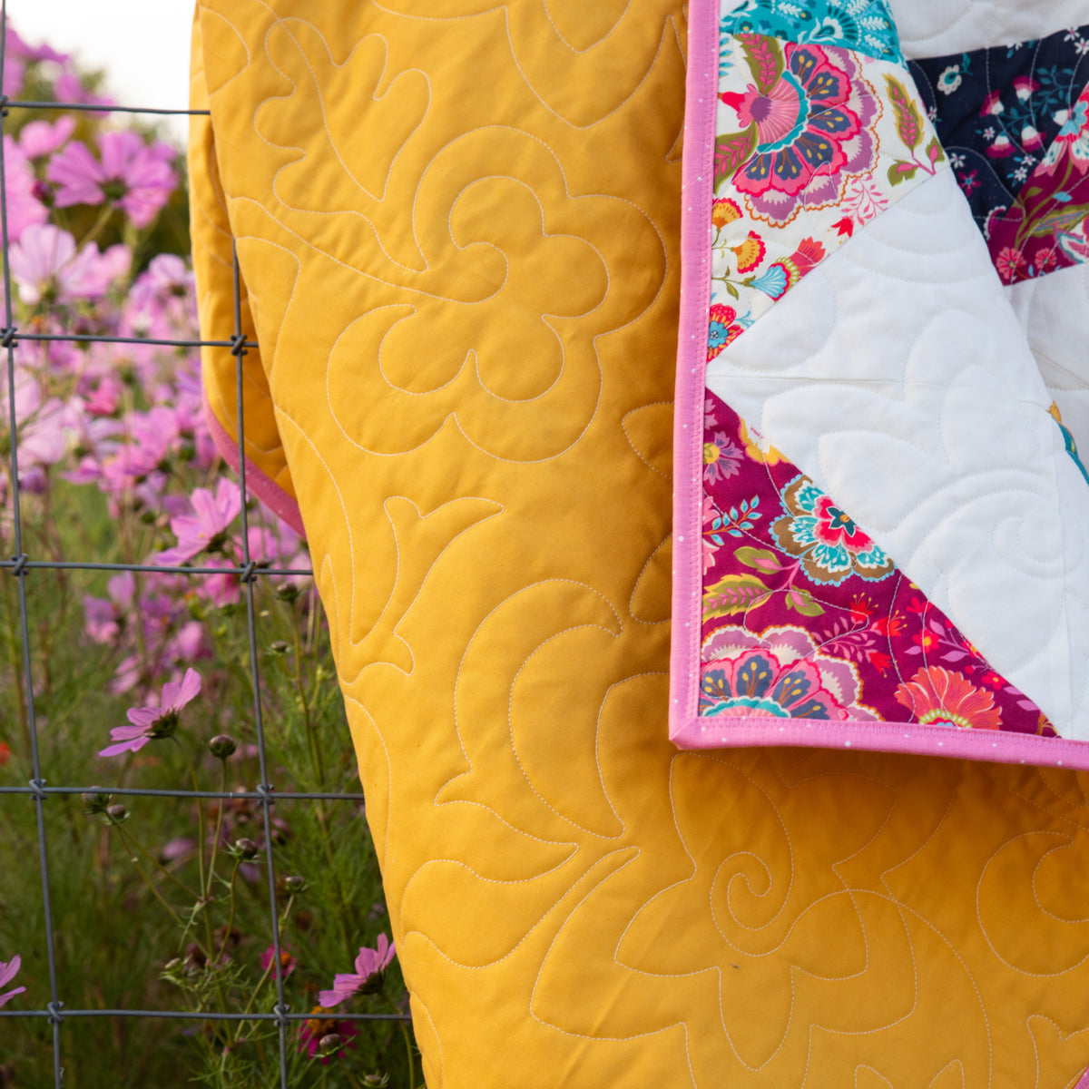 Ricochet Precut Quilt Kit - Sitara Jewel Tone Florals