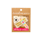Variety Pack - Assorted Sarah Hearts Quilt Labels