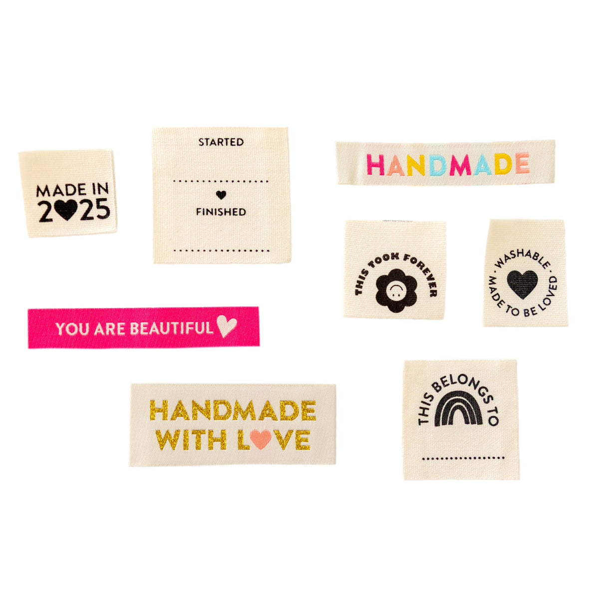 Variety Pack - Assorted Sarah Hearts Quilt Labels