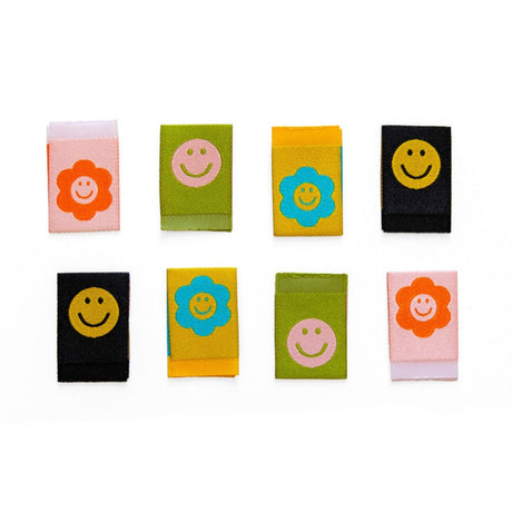 Smiley Faces - Woven Quilt labels from Sarah Hearts