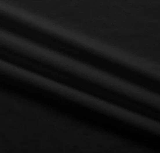 Minky uni noir, 1 yard, 60 po de large
