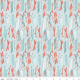 Ski Hill 5 inch squares fabric by Corinne Wells