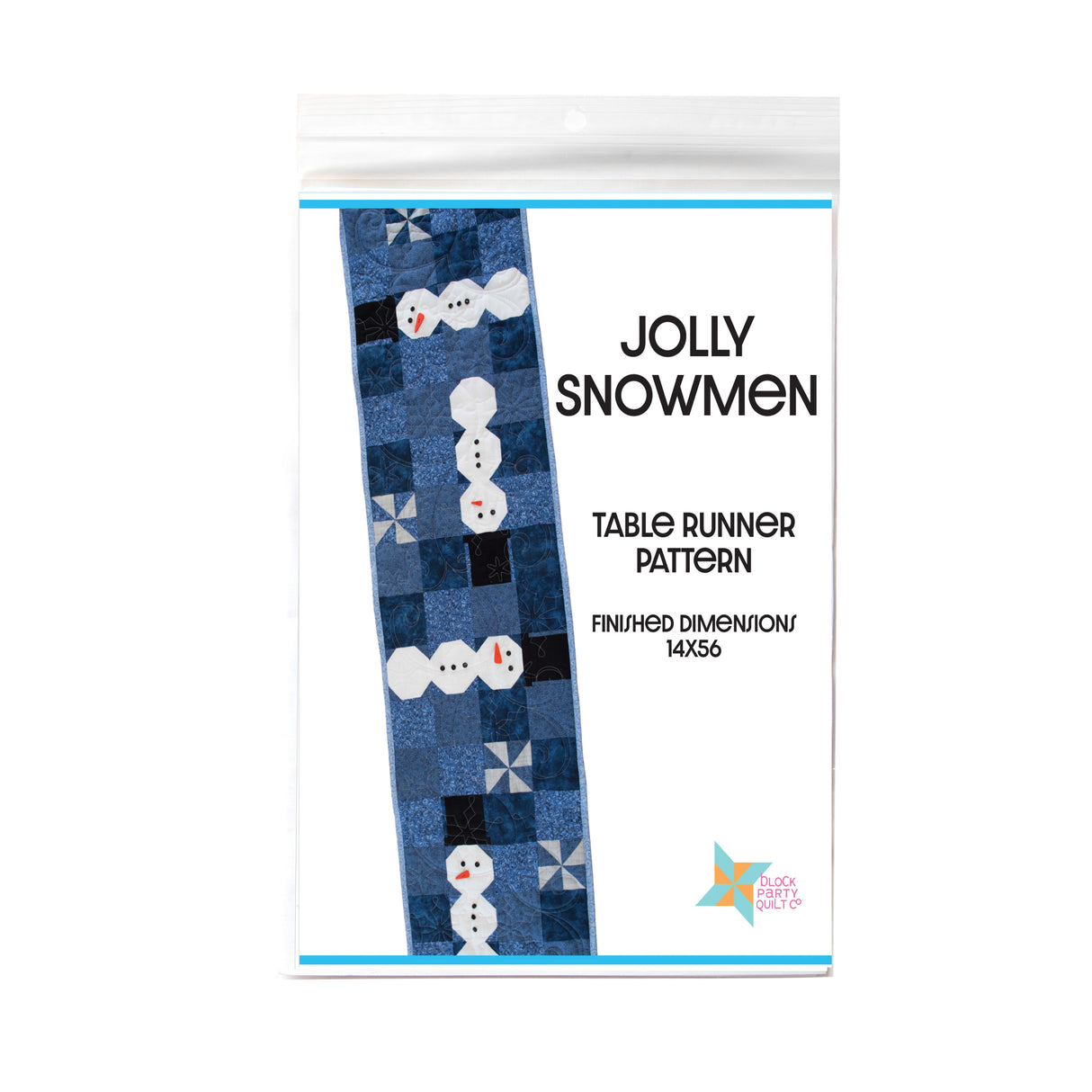 Jolly Snowman Table Runner Pattern