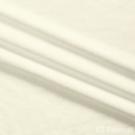 Solid Silky Minky Smooth Ivory 60 inch wide fabric by the yard EZ Fabric