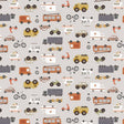 Spinning My Wheels fabric by Paint Love Studio for Dear Stella Designs by the yard STELLA-DLT3299 fog road trip novelty transportation travel